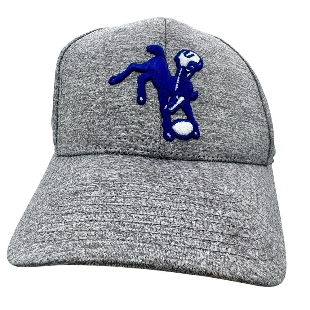 NWT NFL Indianapolis Colts Throwback Bucking Horse Logo Hat Heather Gray One Sz